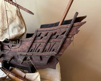 R79 - $30. Wooden Model Ship.