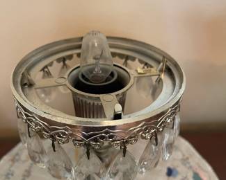 R141 - $20. Small Crystal Table Lamp.