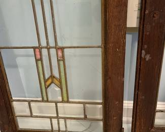 R98 - $95 EACH. 2 available. Both have a cracked piece but still look beautiful!Possibly former cabinet doors.