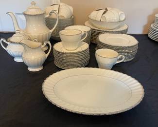 R133 - $225. J&G Meakin, England Classic White. 75 Pc Set.