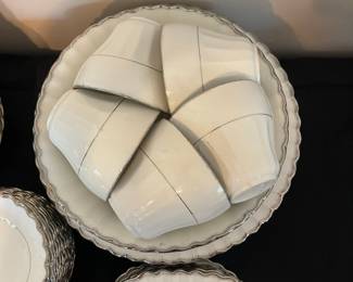 R133 - $225. J&G Meakin, England Classic White. 75 Pc Set.