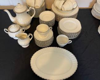 R133 - $225. J&G Meakin, England Classic White. 75 Pc Set.