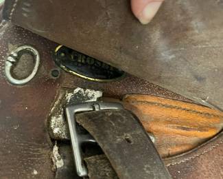R77 - $75. Vintage Crosby Saddle. (Probably just for display)