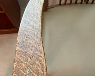 R117 - $75. Antique Solid Wood Rocking Chair.
