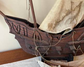 R79 - $30. Wooden Model Ship.