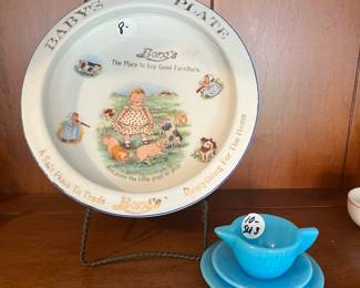 R4 - $8 Baby's Plate. $10 Childs Tea Set pieces.