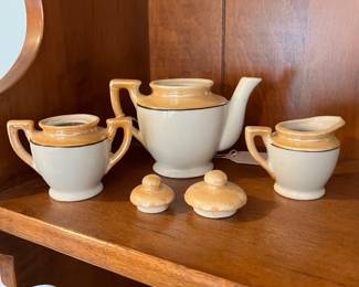 R1 - $25. 1930s Mickey Mouse Childs Tea Set.