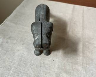 R63 - $20. Cast Iron Dog Nutcracker.