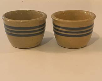 R49 - $15. Antique Custard Cups. Set of 2.