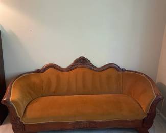 R111 - $125. Antique Velvet Couch.