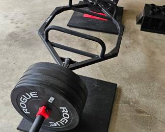 Rogue TB-2 Trap Bar
With the TB-2, we've completely overhauled the original Rogue Trap Bar with a more versatile dual-handle design, SCH 80 pipe Olympic sleeves, and a 25% reduction in weight.

The TB-2 Trap Bar is manufactured in the USA and features a durable hexagonal frame welded from 1.5” square steel tubing. Both sets of knurled, parallel handles measure 1.34” in diameter and are spaced 25” on center. 