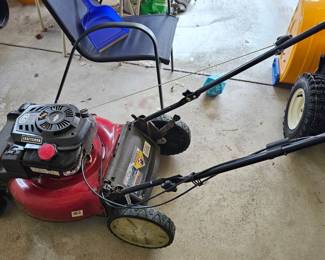 Lawnmower with bagger