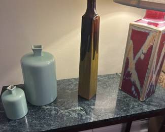 Pottery and lamps