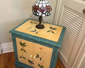 Suite of hand painted furniture.