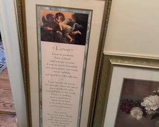 Large selection of framed prints, paintings, and photos