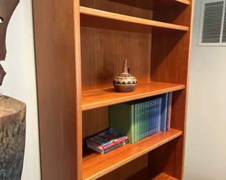 Detail of teak bookcase