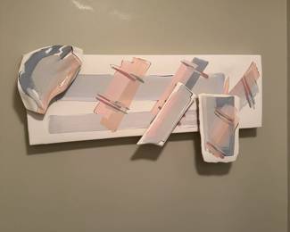 Three dimensional artisan 1990s wall art