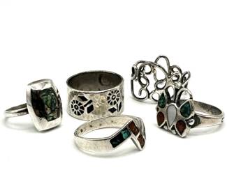 Sterling silver rings