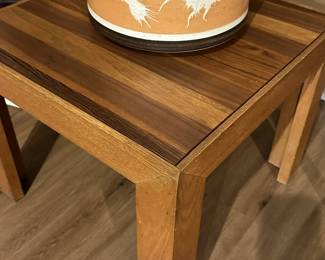 Mid century Milo Baughman style end table