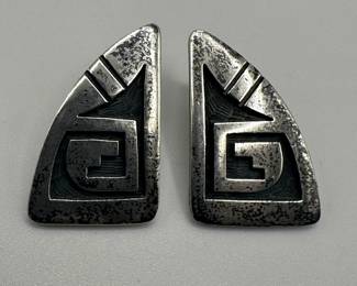 Navajo sterling silver earrings