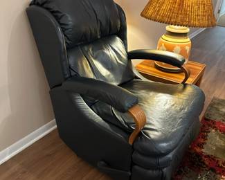 Leather recliner