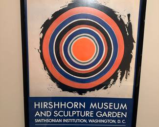 Vintage art exhibition poster