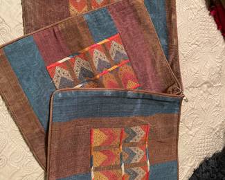 Vintage Jordan Design and Trade Center pillow covers
