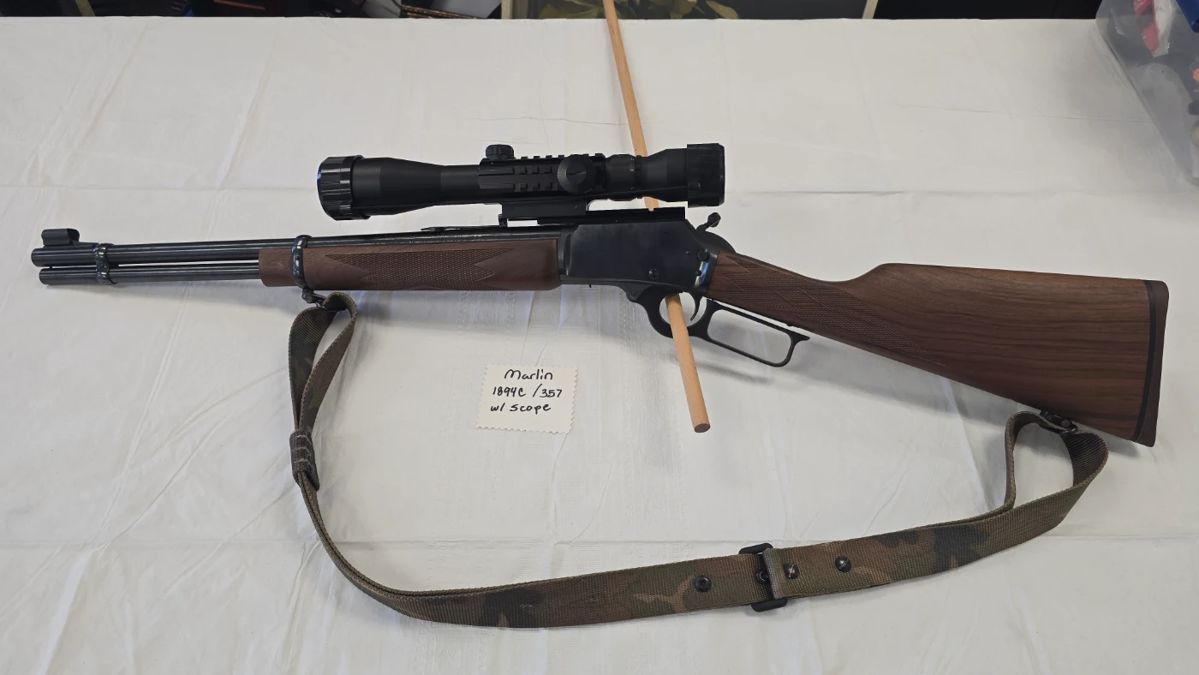 Marlin 1894C  357 rifle with scope. 
