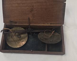 antique portable scales 