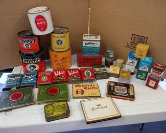 vintage tabaco tins and more 