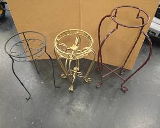 wrought iron plant stands 