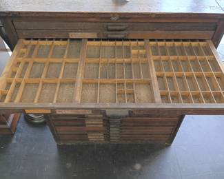 Hamilton printers cabinet 25 drawers 