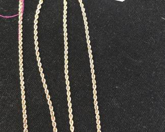 14k gold rope necklace 