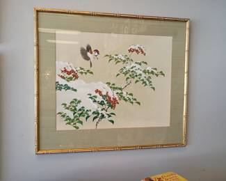 framed Japanese block print 