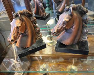 horse head bookends 