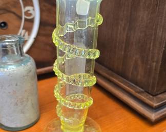 vintage uranium Glass 