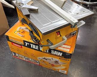 7 wet tile saw 