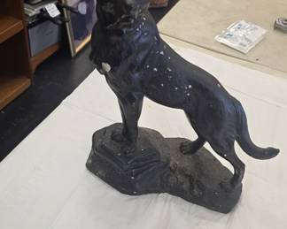 1930s chalkware Rin-tin-tin statue 