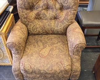 upholstered recliner 