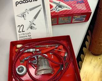 vintage Paasche airbrush kit 