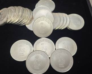 1 troy oz .999 fine silver rounds 