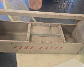 vintage powr kraft tool box 
