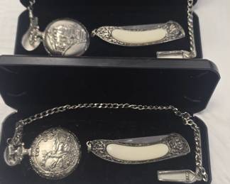 Rocky mountain Elk foundation pocket watch and pocketknife 