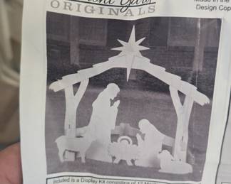 front yard originals  Nativity scene in box 