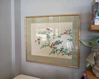 framed Japanese block print 