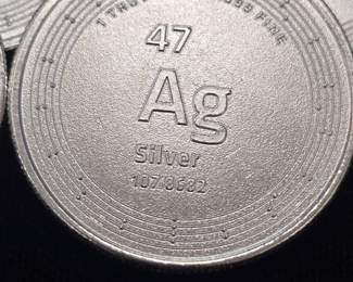 1 troy oz .999 fine silver rounds 
