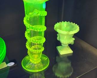 vintage uranium Glass 