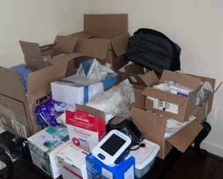 Lof of Unused Medical Equipment Supplies