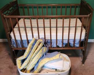 Babycrest Crib and Suppies