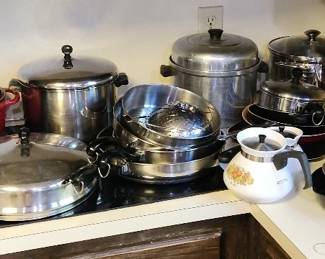 Large Lot Of Pots And Pans